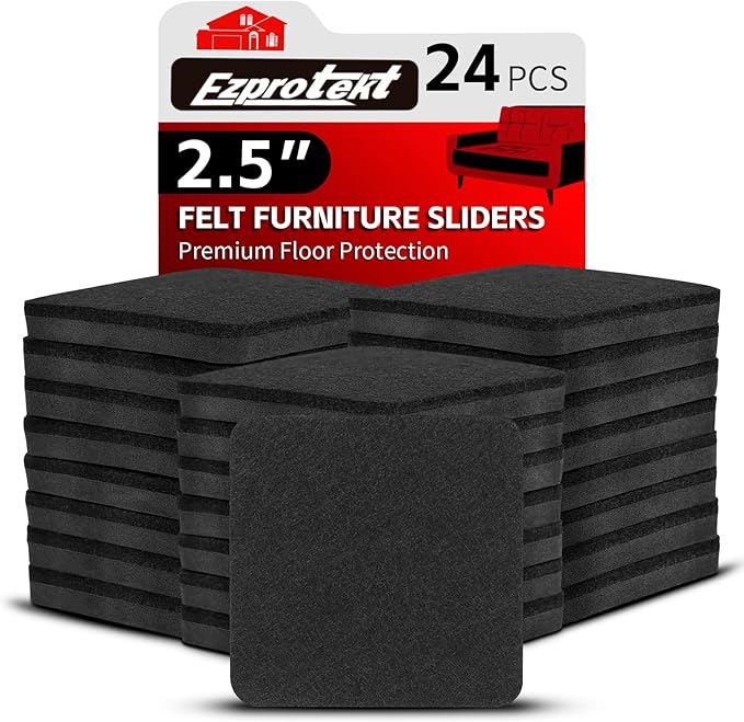 Ezprotekt 2.5" Felt Furniture Movers Sliders by VisittheEzprotekt