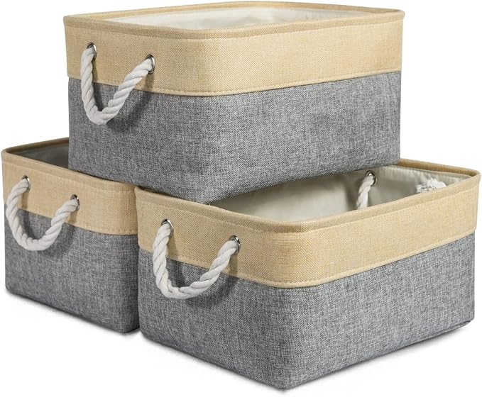 TheWarmHome Storage Bins for Organizing, Sturdy Storage Basket, Decorative by TheWarmHome
