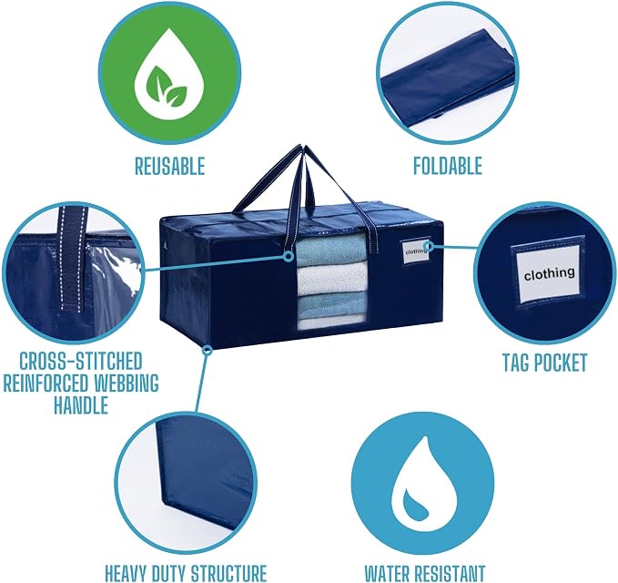 VENO 6 Pack Moving Bags Extra Large Storage Bags - Image 7