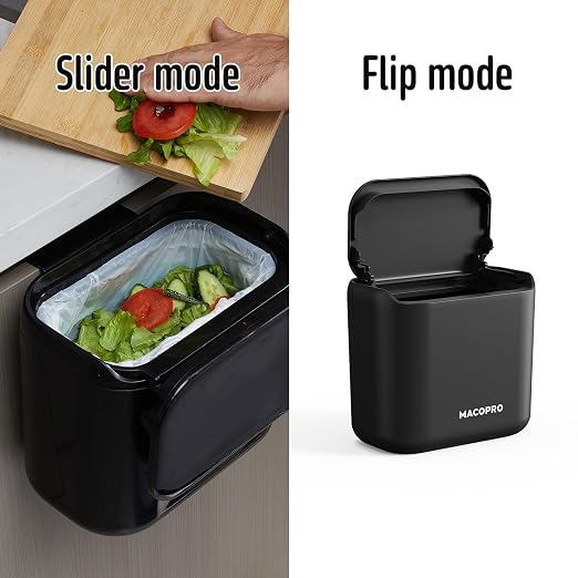 Hanging Small Trash Can with Lid Under Sink - Image 3