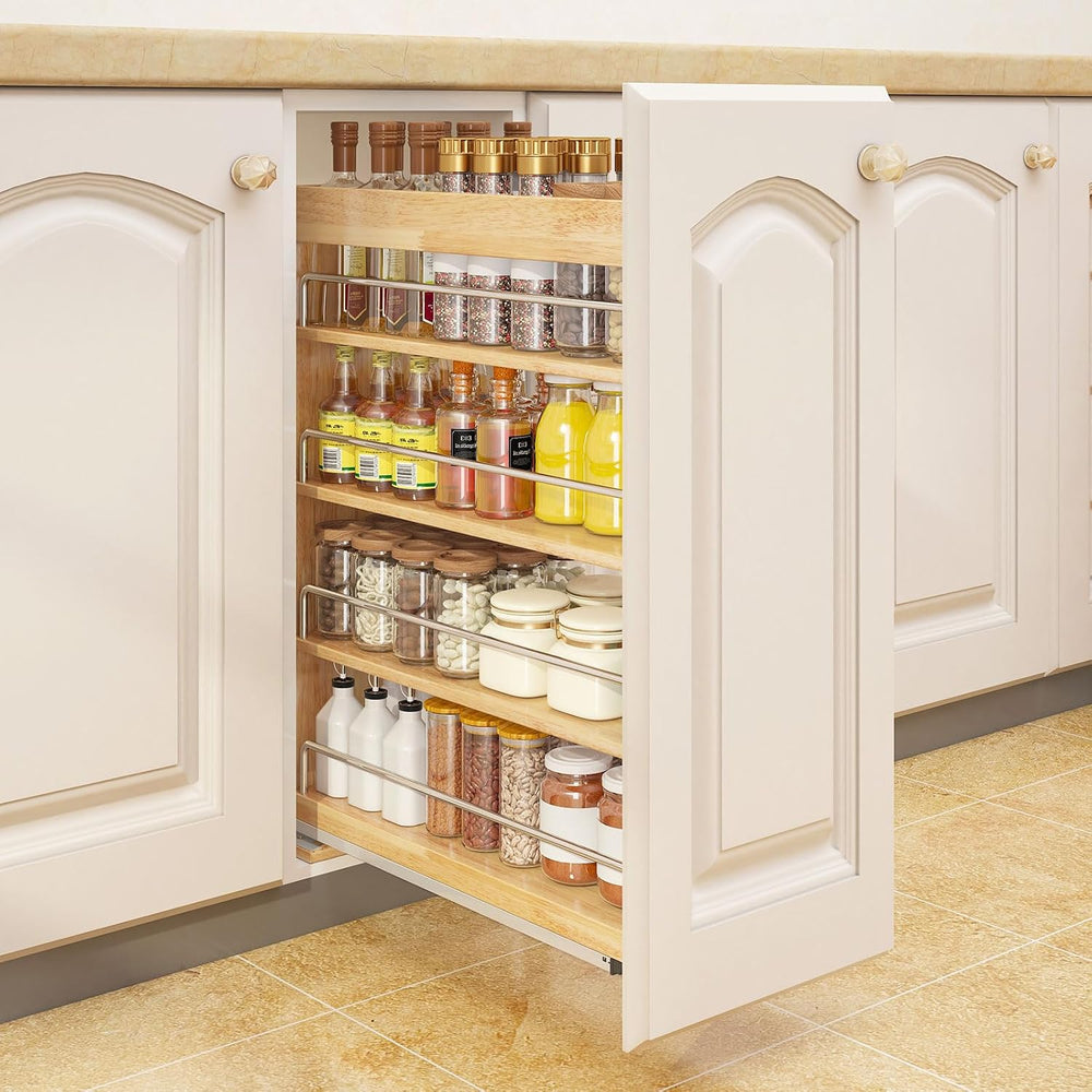 DINDON Pull Out Spice Rack Organizer for Cabinet, (5" W x 21.9" D x...