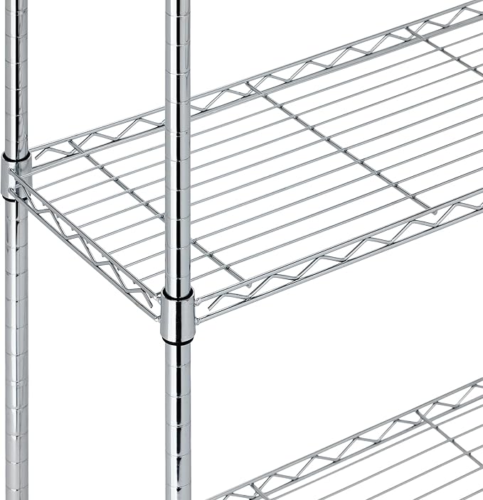 Amazon Basics 5-Shelf Adjustable Heavy Duty Steel Wire Rack Storage Shelving - Image 3