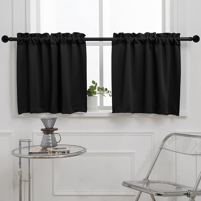 Pickluc 24 Inch Long Tier Curtains - Image 2