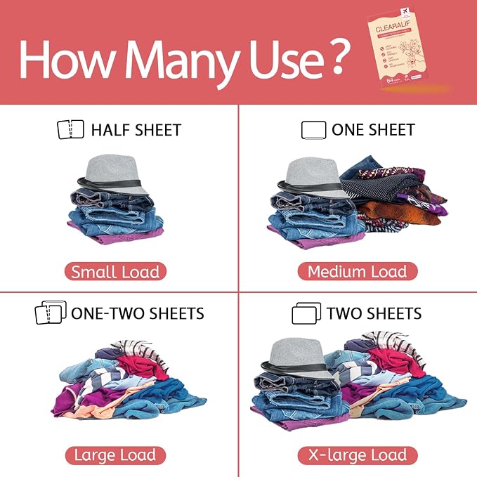 CLEARALIF Laundry Detergent Sheets, 64 Load - Image 5