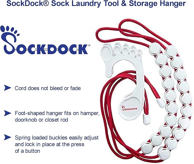 Sock Laundry Solution for Washing Drying & Storing Socks in Pairs, Clip & Hold - Image 8