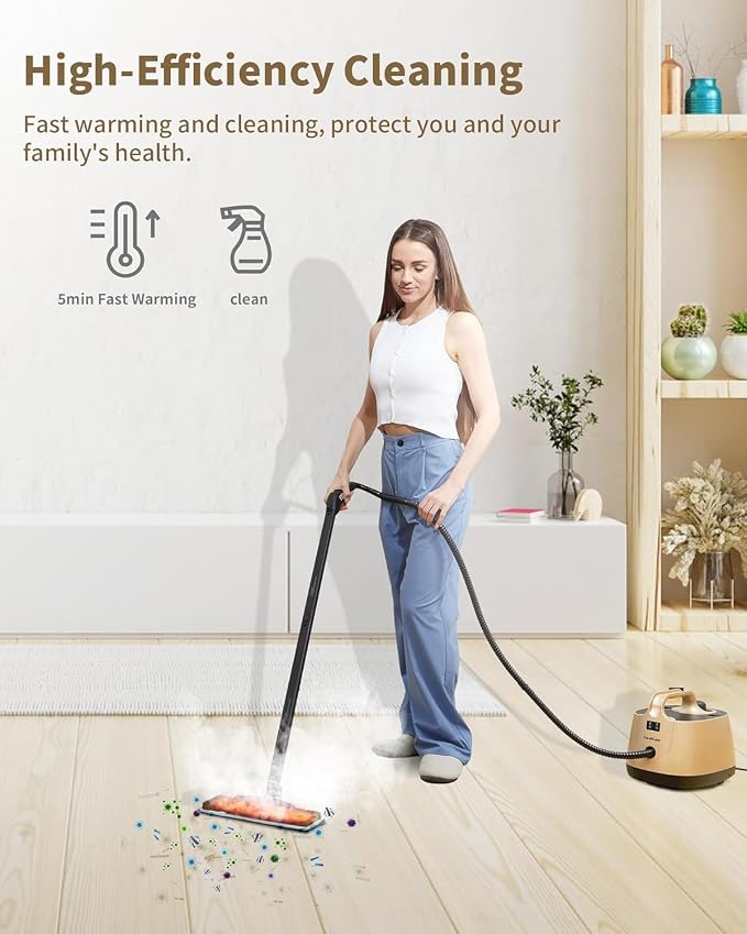 Steam Cleaner for Carpet, 293°F 58 PSI Powerful Multipurpose Steam Mop for Home - Image 2