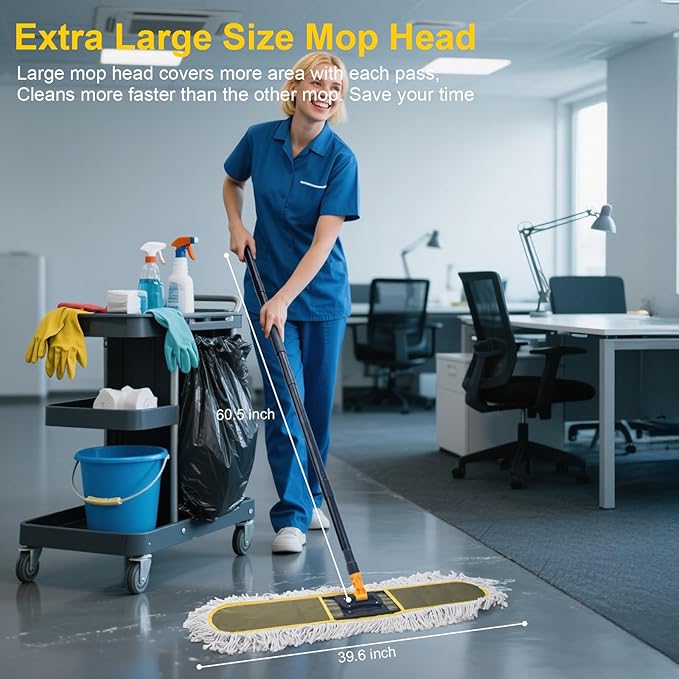 36" Commercial Dust Mops for Floor Cleaning - Image 2
