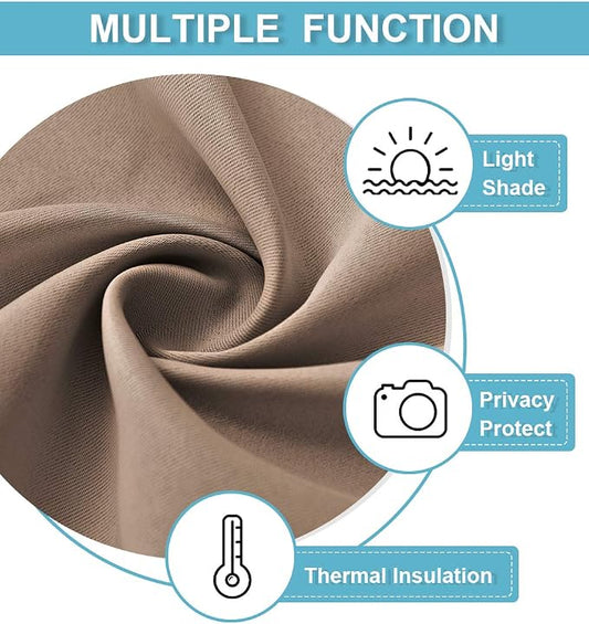 RYB HOME Blackout Curtains for Kitchen, Over Sink Privacy Curtains Window Decor - Image 2
