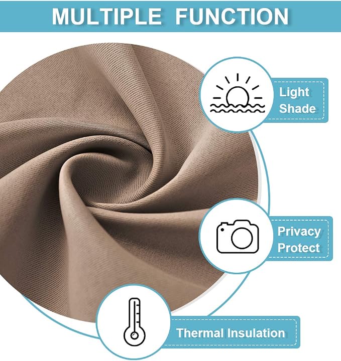 RYB HOME Bedroom Balckout Curtains - Image 6