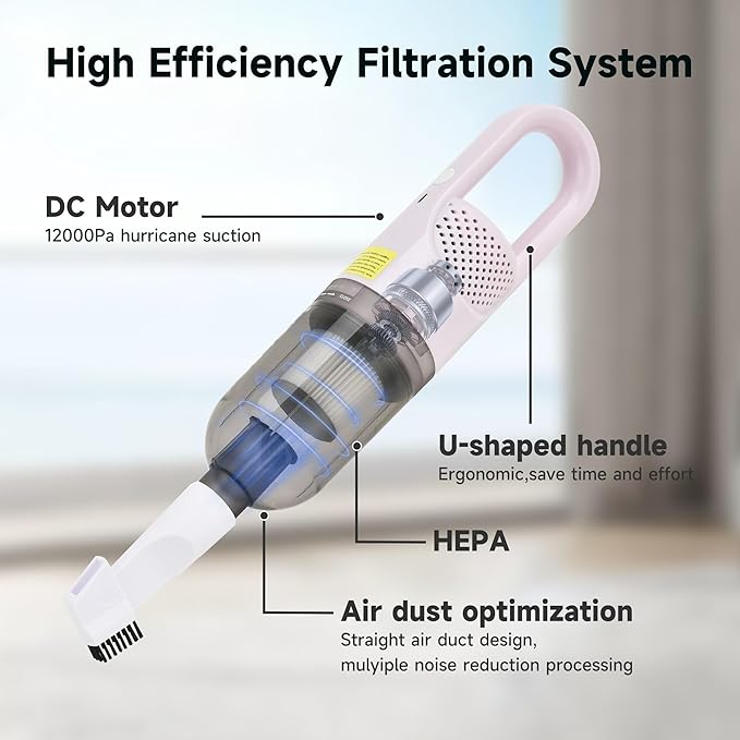 Handheld Vacuum Cleaner, Ultra-Lightweight Mini Portable Vacuums - Image 5