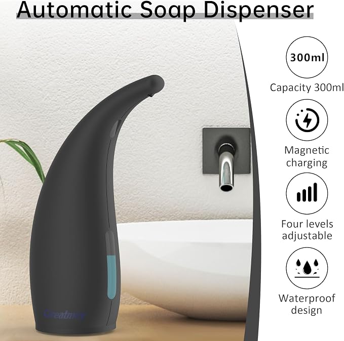 Adjustable Automatic Soap Dispenser Touchless, 4 Adjustable Levels Touchless - Image 2