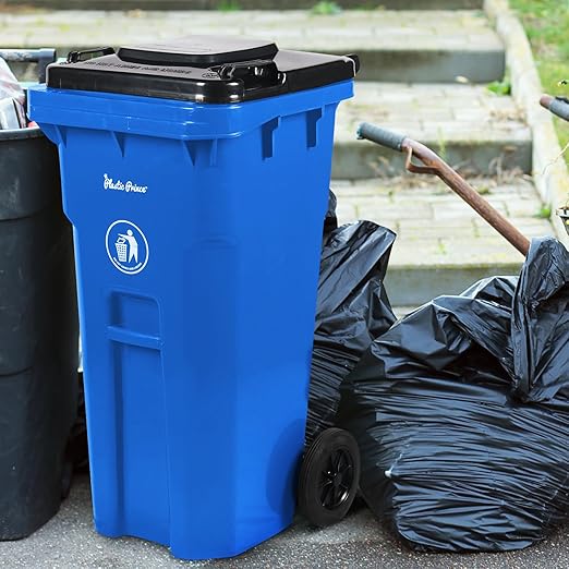 32 Gallon Trash Can Outdoor Recycling Bin - Image 6