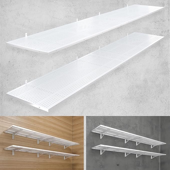 4-Pack 1.5x4ft Heavy Duty Garage Wall Shelving, 1000 lbs Load Capacity by Yifro