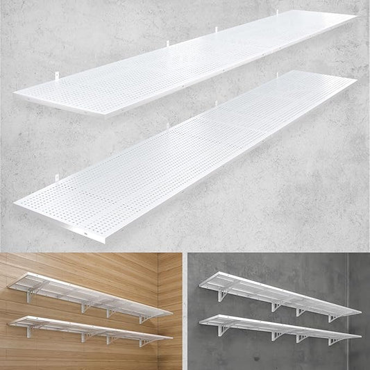 4-Pack 1.5x4ft Heavy Duty Garage Wall Shelving, 1000 lbs Load Capacity by Yifro
