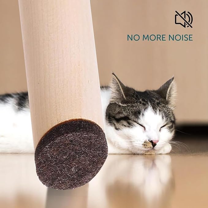 Fursafe&Q Felt Furniture Pads for Hardwood Floors -Self Adhesive Felt Chair Leg - Image 6
