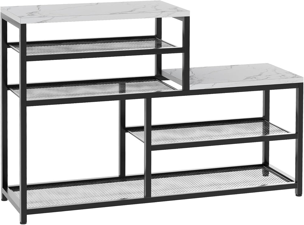 Shoe Rack Bench for Entryway,Free Standing Shoe Storage Organizer for Front D...