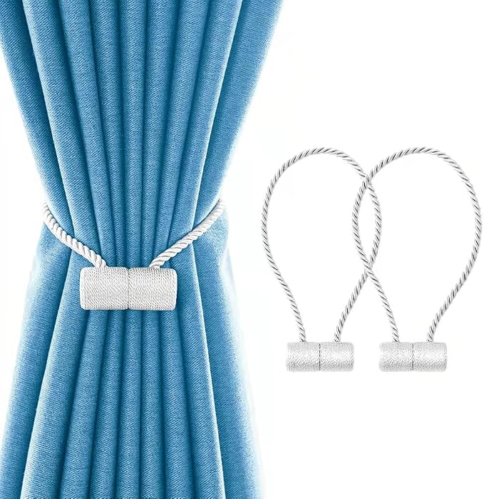 18 Inch Strong Magnetic Curtain Tiebacks, Curtain Holdbacks Modern Upgrade by YUNTUOO