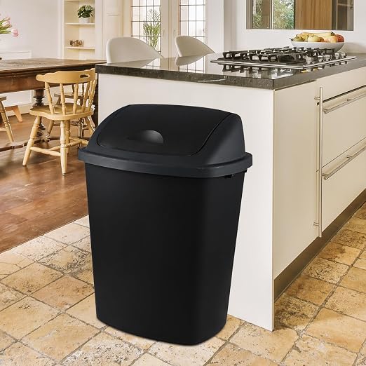 Teyyvn 18 Gallon Tall Plastic Kitchen Trash Can - Image 4