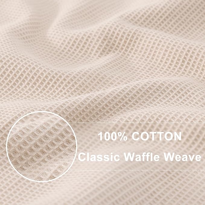Homaxy 100% Cotton Waffle Weave Kitchen Towels - Image 2