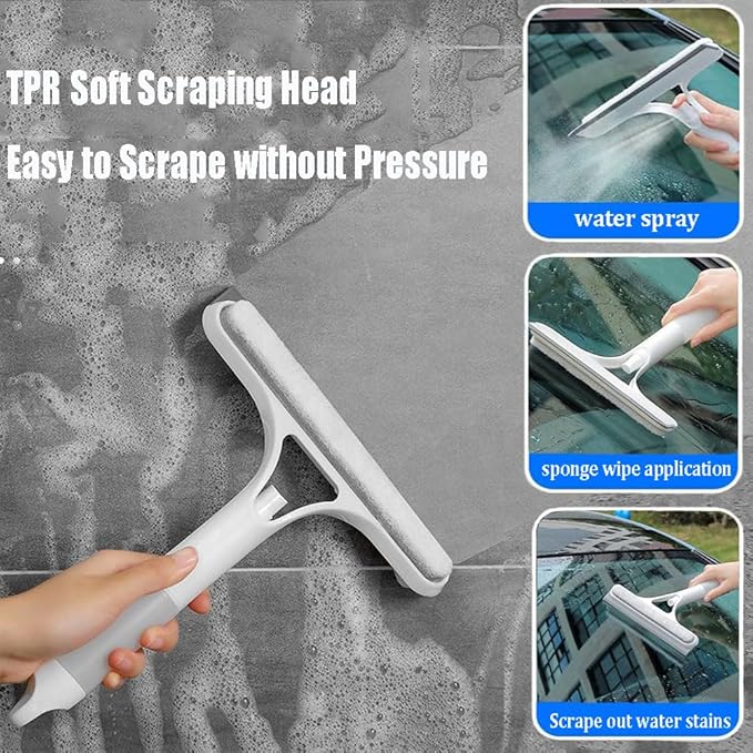 3 in 1 Window Cleaning Scraper, 3 in 1 Window Cleaner Squeegee, Scraper - Image 2
