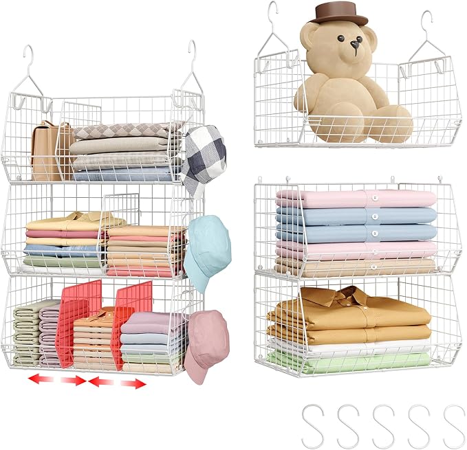 3 Tier Extra Large Closet Hanging Shelves by Jautokerdar