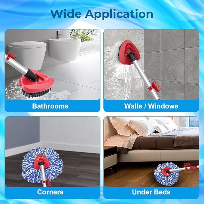 Spin Mop Head and Brush Replacement Compatible - Image 6