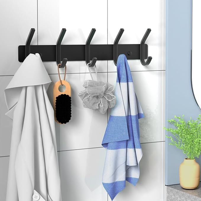 VAEHOLD Wall Hooks, Heavy Duty Aluminum Towel Hooks - Image 4