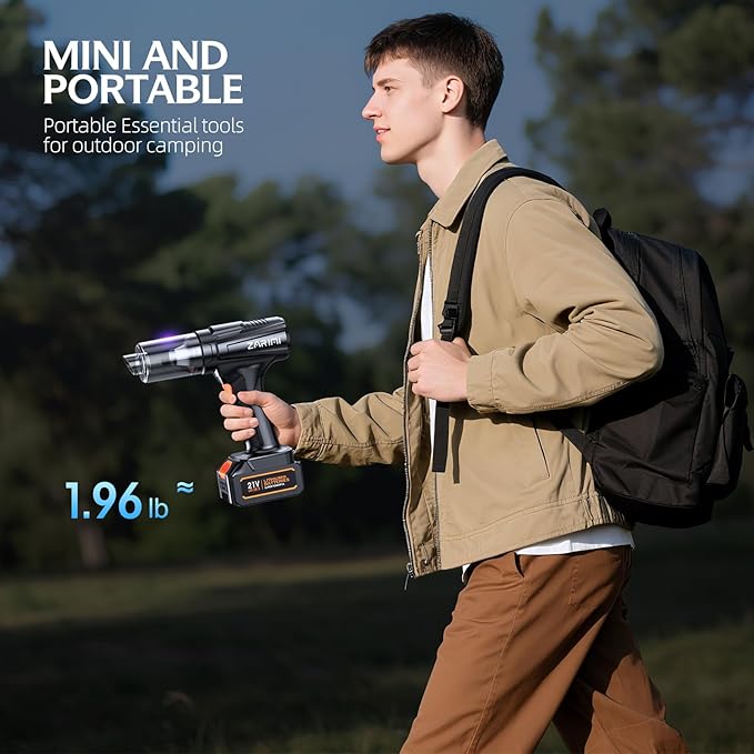 Cordless Handheld Car Vacuum Cleaner, 000Pa High-Power Rechargeable Dust Buster - Image 7