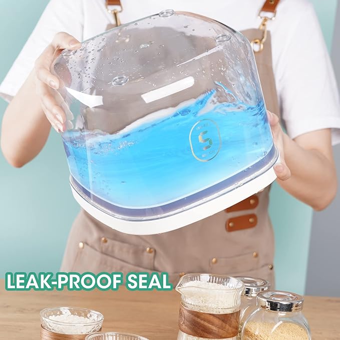 Airtight Rice Container 10 Lbs, Dry Food Holder - Image 5