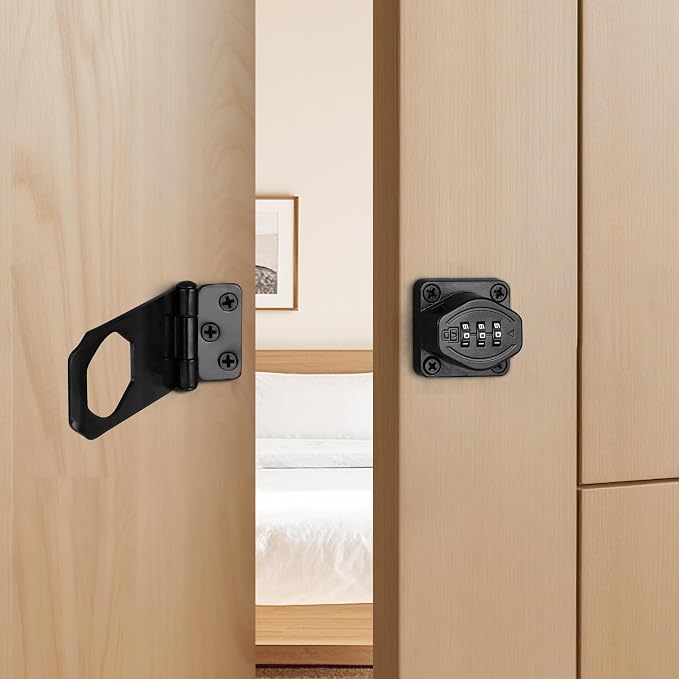 Cozy Tower 4 inch 180 Degrees Hasp Combination Lock - Image 5