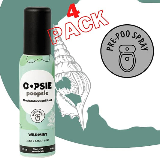 OOPSIE POOPSIE - Wild Mint - Before & After You Go Toilet Spray 2oz - Portable - Image 2