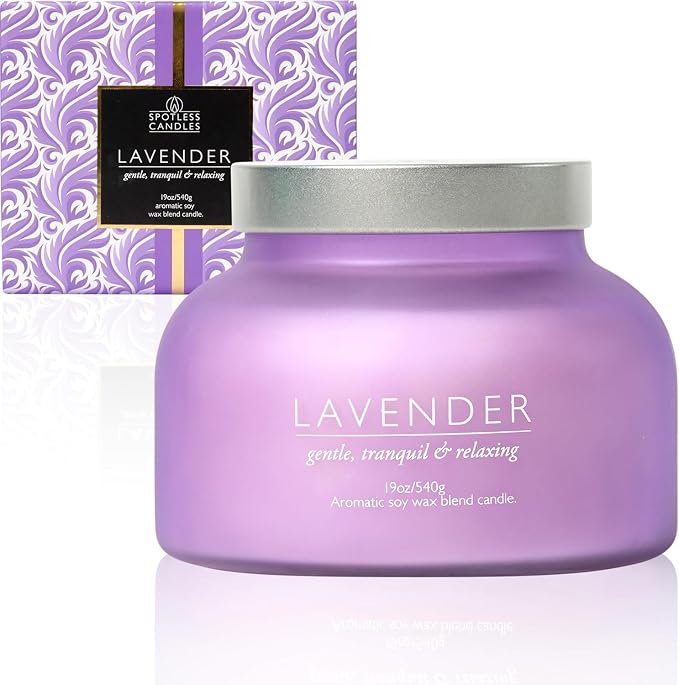 Lavender Candle 19oz Volcano Jar by SpotlessLeopard