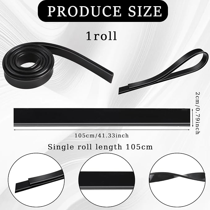 Squeegee Replacement Rubber 41 Inch Squeegee Rubber Replacement Black Squeegee - Image 2