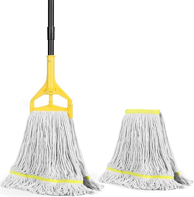Beyoco Heavy Duty Commercial Industrial Cotton Mop by EasyCleaningHappyLife