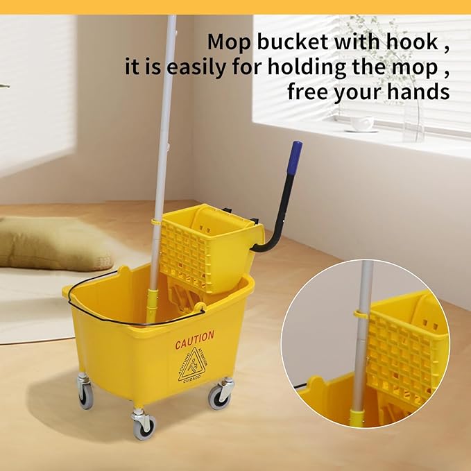 35 Quarts Commercial Mop Bucket - Image 5