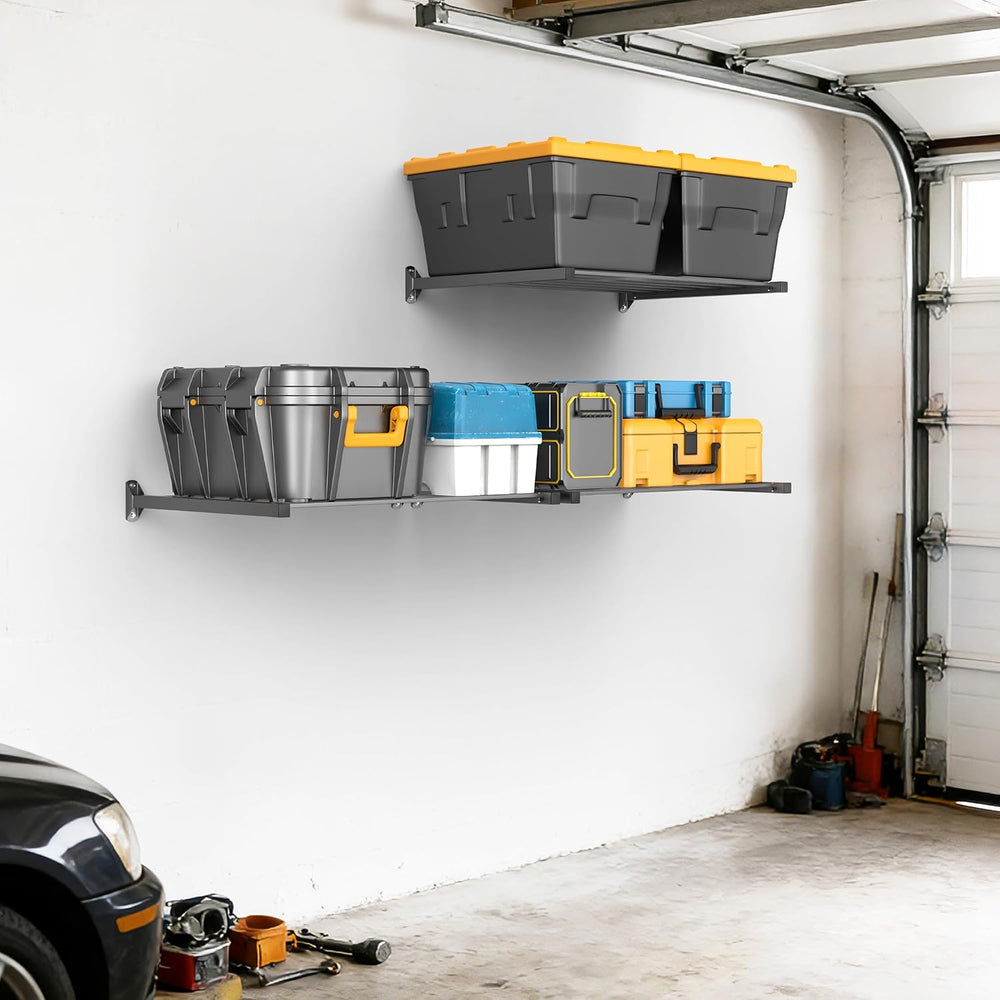 EVERHANGER Wall Mount Garage Storage Shelves Organizer Heavy Duty 33"x 2...