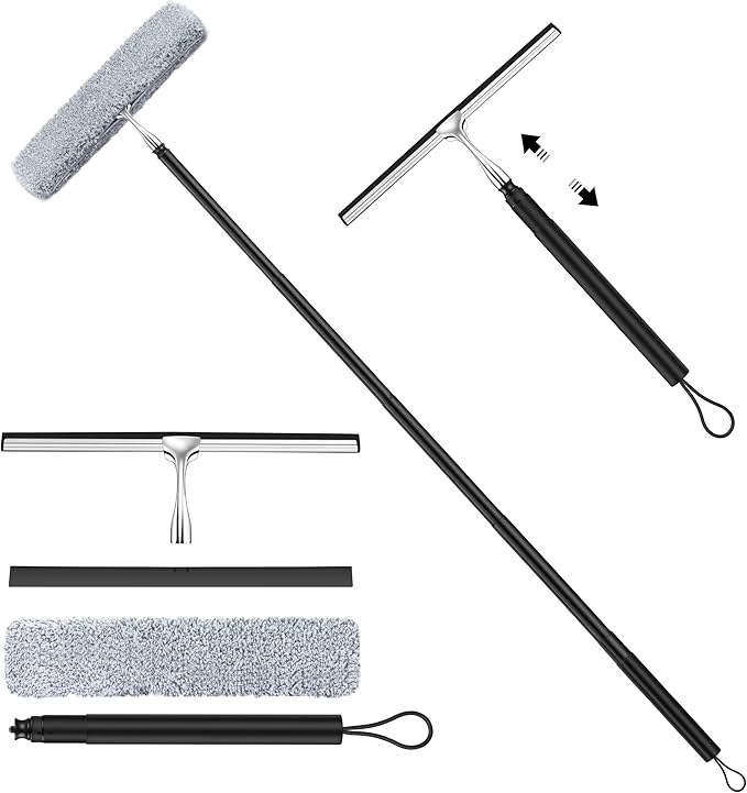 Window Squeegee for Home, 2 in 1 Window Washing kit by Unknown