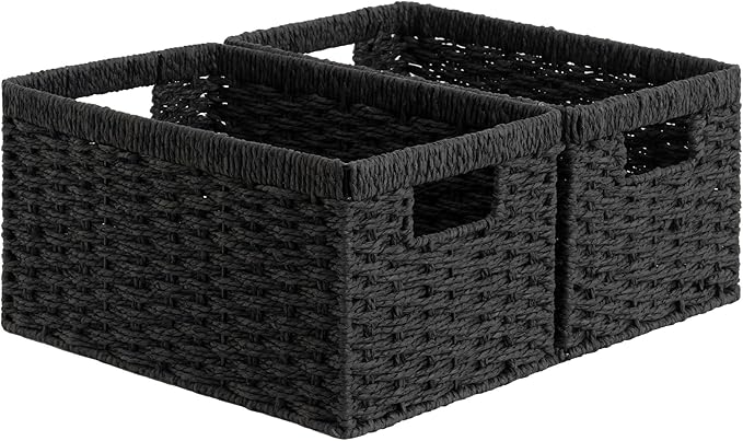 StorageWorks Pantry Baskets, Wicker Storage Baskets - Image 8