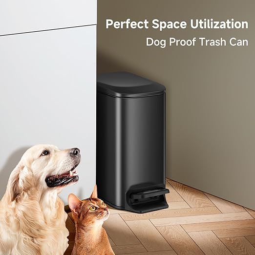 TIPGO Slim Bathroom Trash Can - Image 7