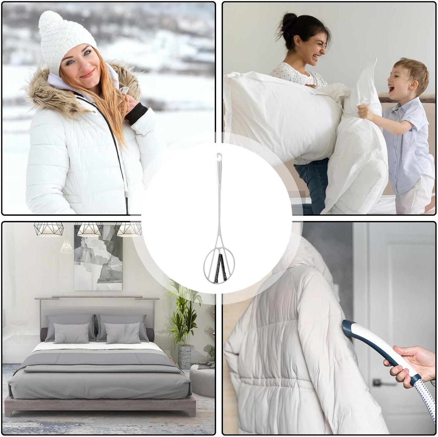 Carpet Beater, Long Handle Rug Comforter Beater, Long Handle Duster Manual Rug Comforter Furniture Dust Remover Detail Duster Cleaner, for Home, Laundry Room, and Outdoor Use