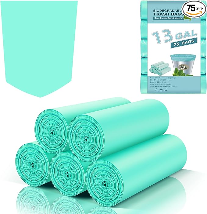 Biodegradable Trash Bags 13 Gallon Tall Kitchen by Inwaysin
