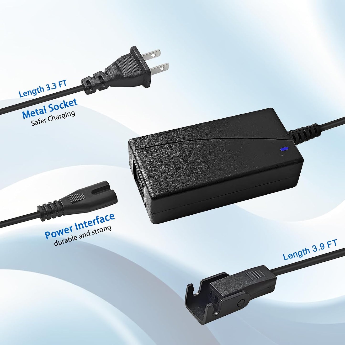 29V 2A Universal Recliner Power Supply, 2-Pin AC/DC Adapter Transformer, 100-240V UL Listed 6.5Ft Cord, Replacement for Lazy Boy, OKIN Electric Recliner, Lift Chair, Electric Sofa and Standing Desk