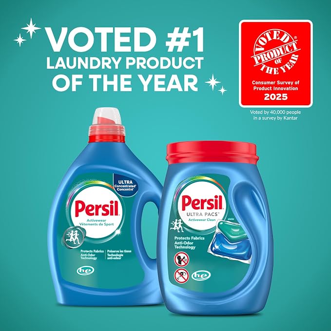 Persil Activewear Clean, Liquid Laundry Detergent, High Efficiency, Deep Stain - Image 5
