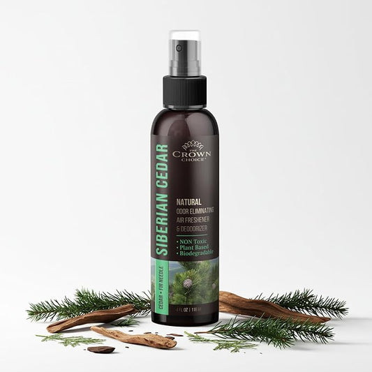Non-Toxic Odor Eliminator, Natural Cedar Air Freshener Spray by TheCrownChoice