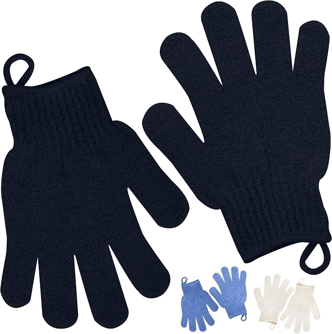 Exfoliating Glove with Hanging Loop by Meiyante