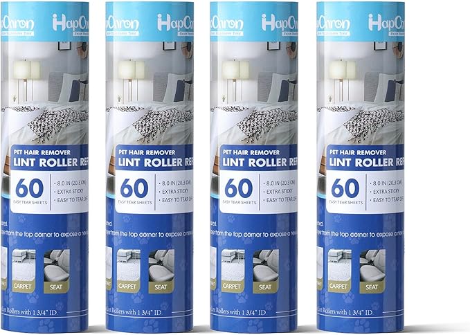 8 inch Large Surface Lint Roller Refills by HapChron