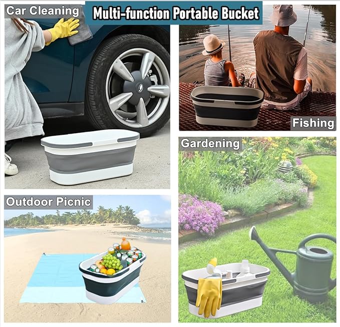 Collapsible Mop Wash Basin Bucket - Image 7