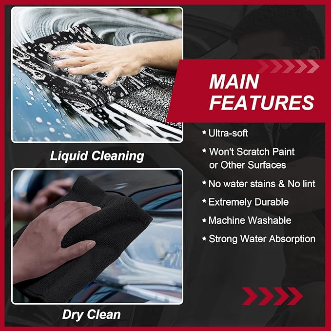 200 Pcs Microfiber Cleaning Cloth 16x16 Inch Microfiber Towels - Image 6