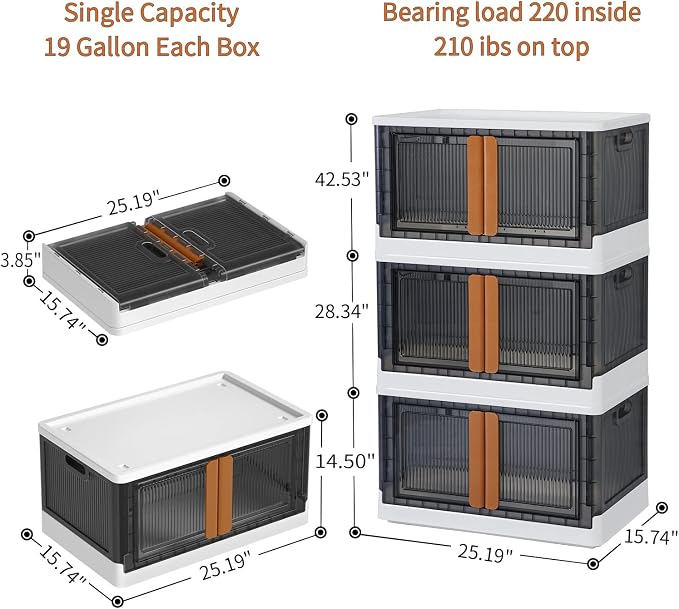 HAIXIN Storage Bins with Lids - Image 3