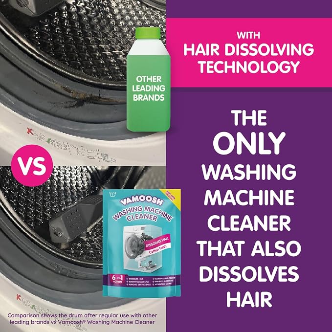 Vamoosh 6-in-1 Washing Machine Cleaner | Dissolves Pet Hair | Leaves No Residue - Image 5